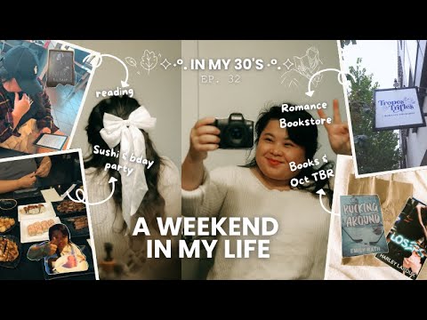 ✧˖°.  Weekend vlog  ˖°.✧ Book things. Sushi. Hanging out w/friends