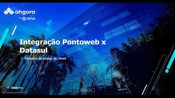 How To | PW - Ponto Web Ahgora integração com Linha Datasul Parte 2 #TOTVS_RH_Linha_Datasul