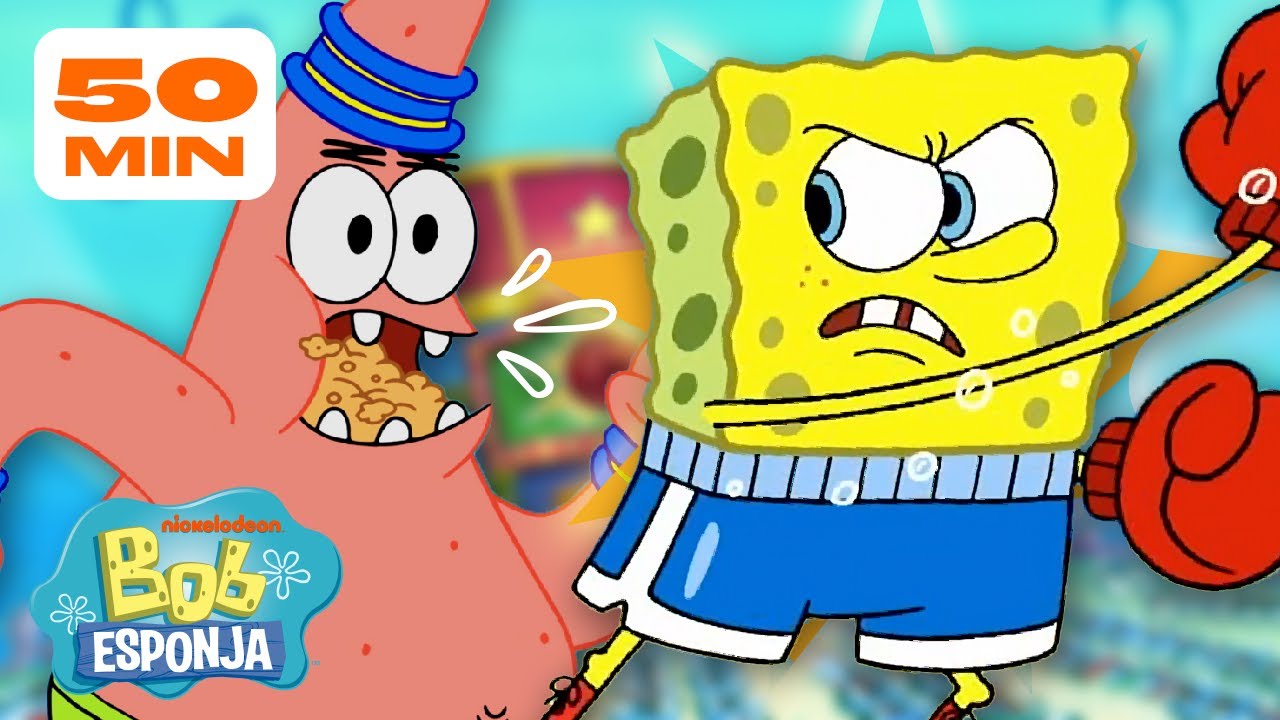 Bob Esponja | As Maiores Brigas de Bob Esponja e Patrick! | 50 Minutos | Bob Esponja em Português