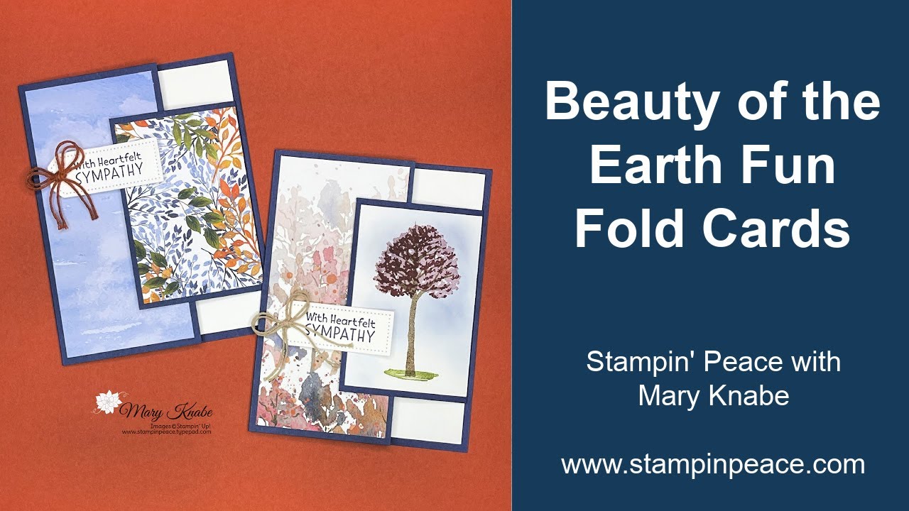 Beauty of the Earth Fun Fold Card - YouTube