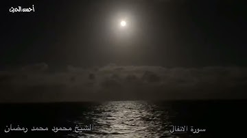سورة الانفال تلاوة من الجامع الازهر الشيخ محمود محمد رمضان