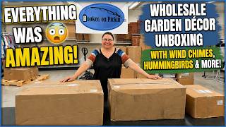 Everything Was AMAZING! 😲 Wholesale Garden Décor Unboxing with Wind Chimes, Hummingbirds & More!