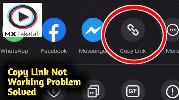 Fix MX Takatak Copy Link Not Working Problem Solved