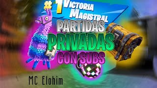 JUGANDO **PARTIDAS PRIVADAS** DE FORTNITE CON SUBS EN DIRECTO | Brazil , Costa Este