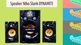 Super Bass Subwoofer Speaker Gahar | Review of Active Speaker Niko Slank Dynamite 2.1