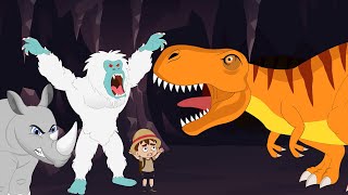 We're Going on a T-rex Dinosaur Hunt, Yeti Hunt Hunt, Rhino Hunt, Lion Hunt, Bear + More Kids Songs