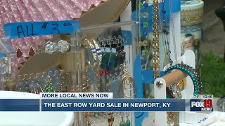 The East Row yard sale in Newport, KY