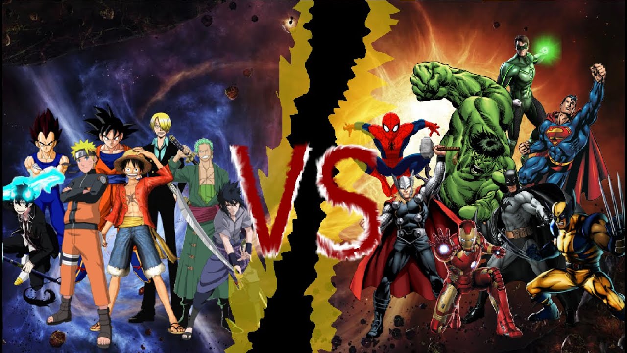 Anime Vs Super Heroes