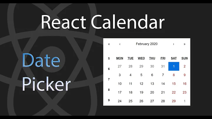 Ultimate Calendar - Date Picker | React Tutorial