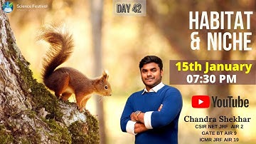 HABITAT & NICHE | CSIR NET LIFE SCIENCES | IIT JAM BIOTECHNOLOGY | GATE BT & XL