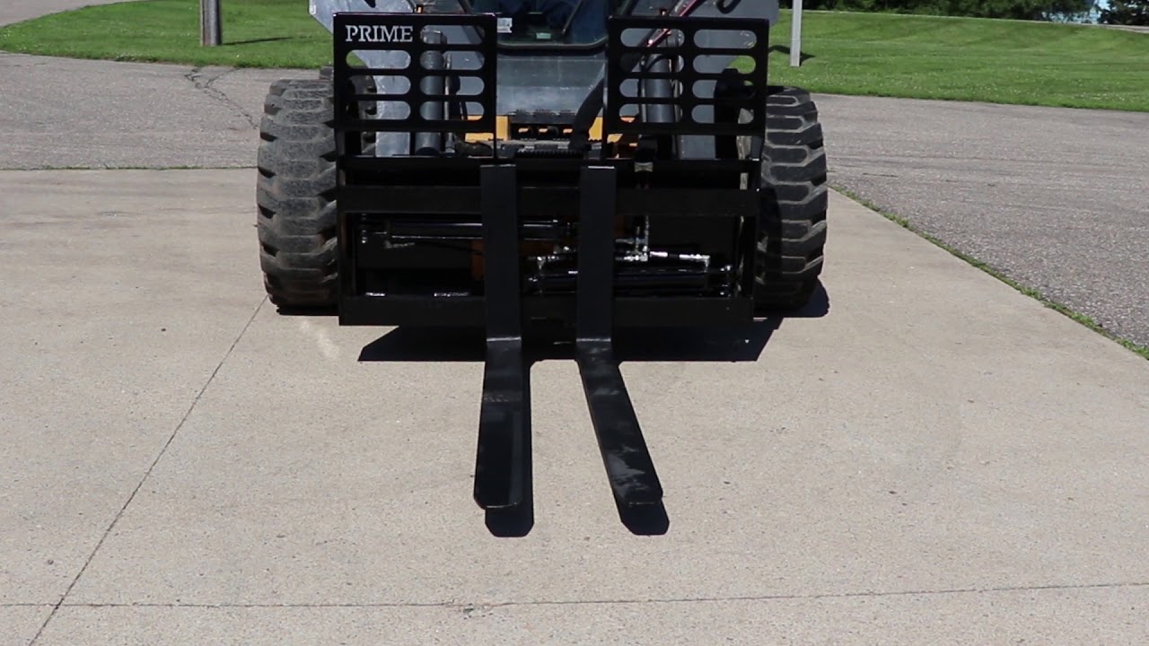 Prime Attachments:Hydraulic Sliding Pallet Forks