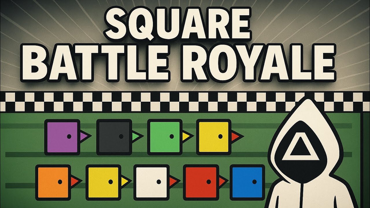 Square Racing 🟥🟦🟨🟩 12 squares battle. EP. 1 - YouTube