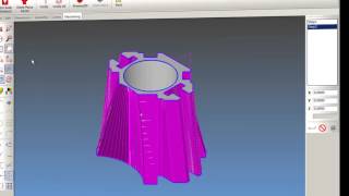 How to setup 4 axes XYVU machining worksteps