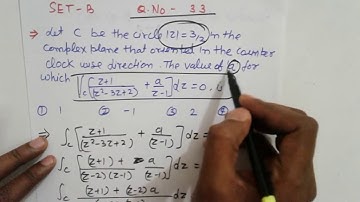 CSIR NET DEC-2016  Q.NO-33 SET-B MATHS ANSWER KEY, Complex Analysis- CALCULUS OF RESIDUE PROBLEM