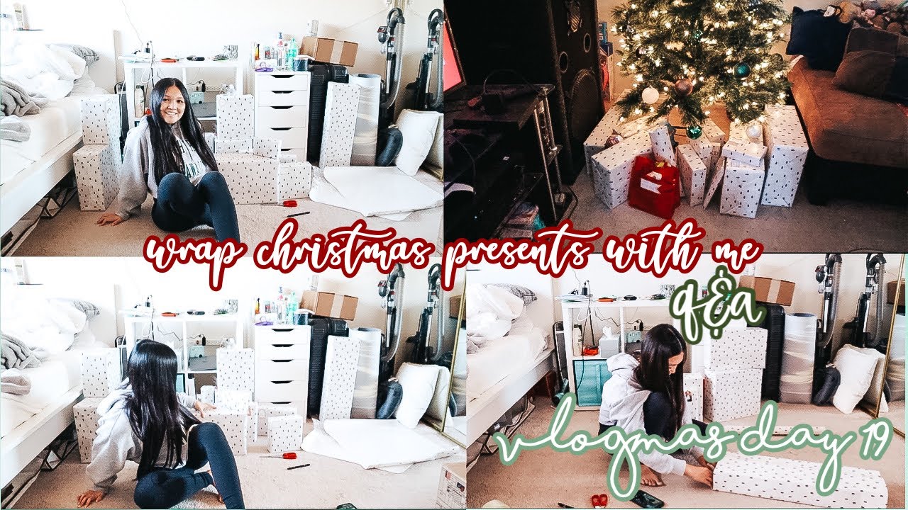 wrap christmas presents with me + q&a | VLOGMAS 2020 | Jessmas Day 19