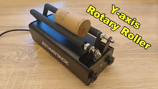 Atomstack Y-axis rotary roller for laser engraving of cylindrical objects