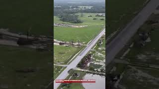 ARKANSAS #TORNADO: Drone video shows utter devastation after apparent tornado rips through Decatur