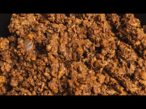 Mushroom and Walnut Ground Meat Taco's - YouTube