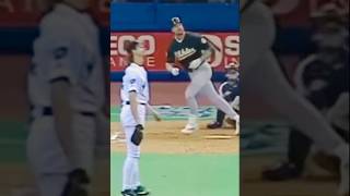 Randy Johnson vs. Mark McGwire #accident #homerun #rivalrymatch #sportscards baseball cards