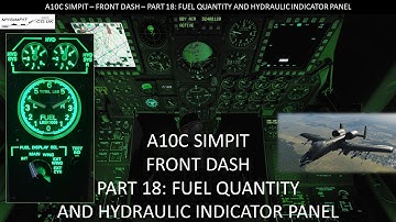 Simpit A10C - Front Dash - Part 18: Fuel Quantity and Hydraulic Indicator Panel