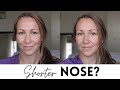 How to Make Your Nose Look Shorter: Nose contouring makeup // Long nose contouring