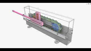 Rotational motion into reciprocating linear motion (chain)