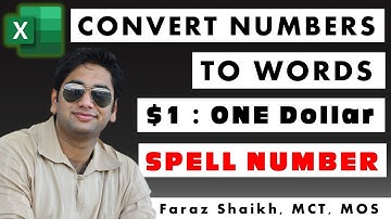🔮Convert Numbers To Word In Excel (Spell Number) | Excel VBA