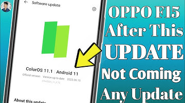 OPPO F15 New Software Update | System Update not coming after this update Android 11 | colorOS 11.1