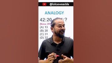 Number Analogy | IQ tricks by Tek Pant | Subscribe to Loksewa Aadda for full video !