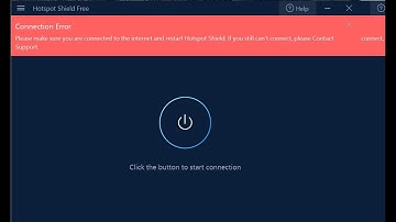 Fix Hotspot Shield Connection Error