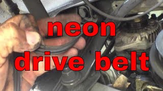 EASY FOLLOW replace drive belt Dodge Neon Fix it Angel