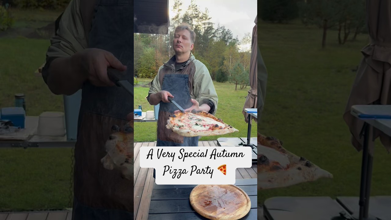 A very special autumn pizza party by the river