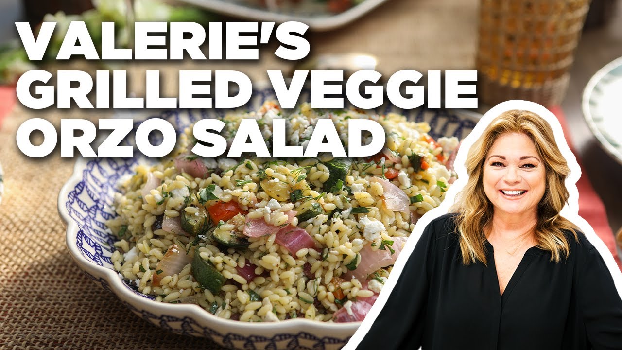 Vegan Mediterranean Orzo Salad - Veggies Don't Bite