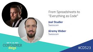 From Spreadsheets to "Everything as Code" — Joel Studler and Jéremy Weber