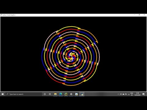 Python turtle graphics beginners project