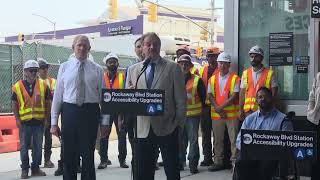 Senator Addabbo speaks at A-Train Elevator Opening
