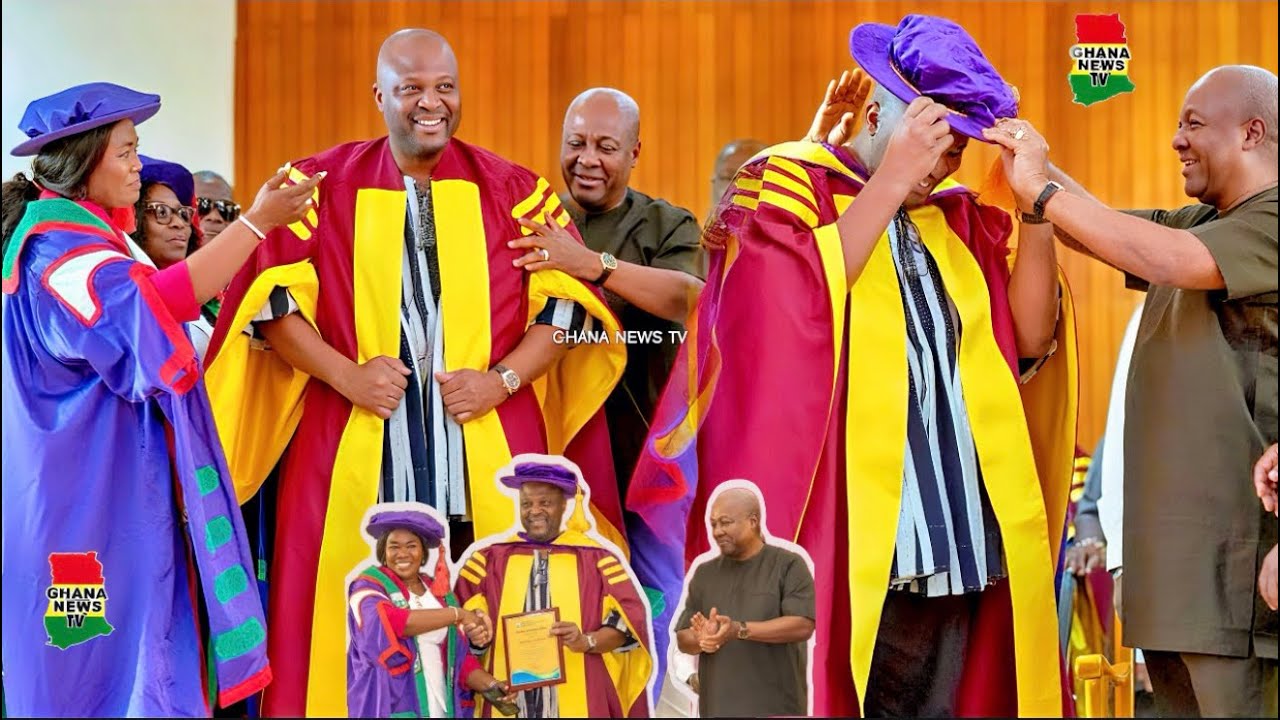 Prz Mahama happily arrives at UMaT as they honour his brother Ibrahim Mahama with a Doctorate Degree