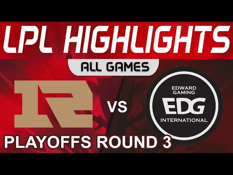 RNG vs EDG Highlights ALL GAMES LPL Summer Playoffs R3 2022 Royal Never Give Up vs EDward Gaming by