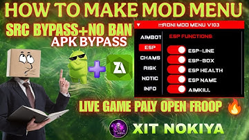 HOW TO MAKE FREE FIRE MOD MENU HACK  । FF MOD MENU SRC 🤯  FF MAKE HACK 🔥🔥🔥