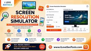 🖥️ Free Screen Resolution Simulator – Test Website Screen Sizes Online | iLoveSEOTools