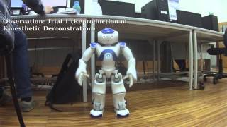 NAO Robot -  Learning from Demonstrations (Kinesthetic motion)