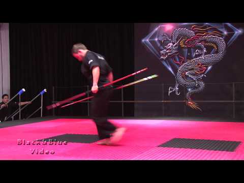 Reid Presley Double Bo Kata at 2018 Diamond Nationals Karate Tournament Eliminations