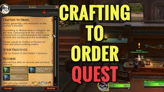 Crafting To Order Quest (WoW TWW)