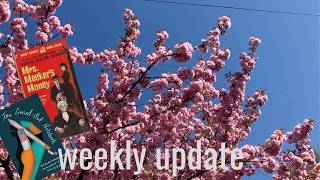 Life &amp; Reading Lately | Weekly Update | Spring!! Book Sale, Mini Haul, Cozy Mystery | Week Nine 2026