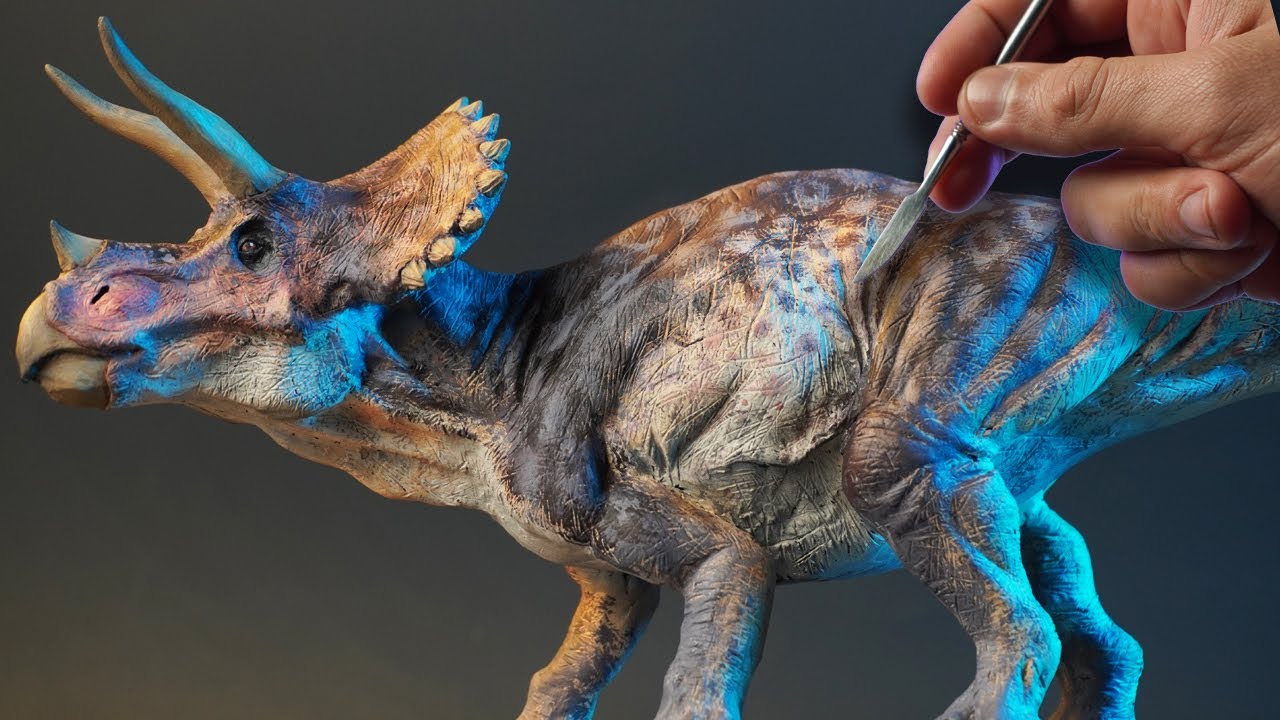 Sculpting TRICERATOPS | Jurassic Park [ Timelapse ]