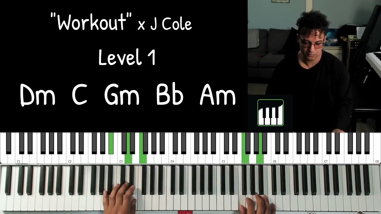 How to play “Work Out“ by J. Cole on piano! ￼ - YouTube