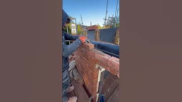 Apprentice is laying handmade 76mm bricks!#builder #construction #bricklaying #building #brickwork