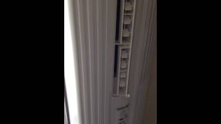 窓用クーラーのうるさい音を撮ってみました。