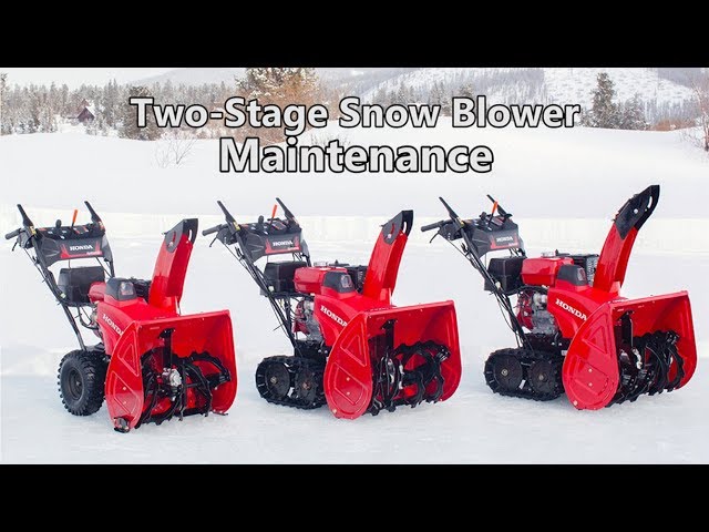 HS720 Snow Thrower Maintenance and Storage - Honda Snow Blowers