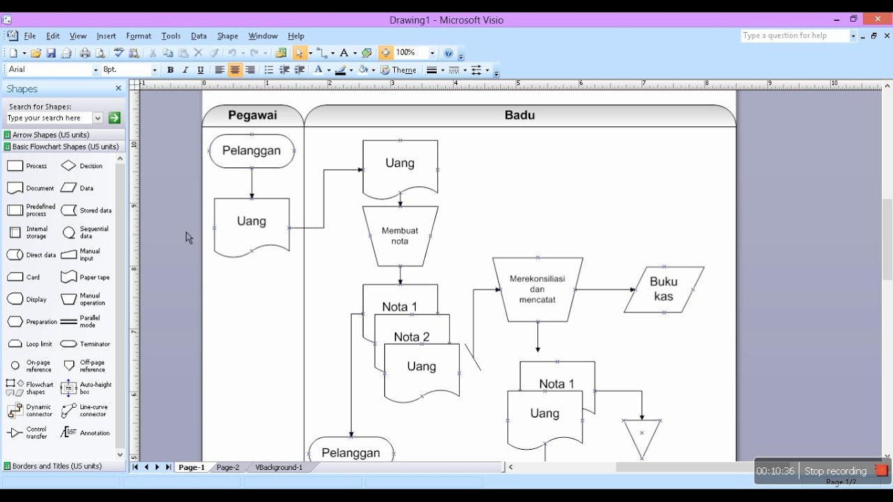 Cara Membuat Flowchart Dokumen YouTube